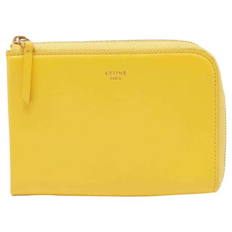 celine yellow wallet|Celine detachable wallet.